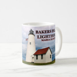 Bäcker-Insel-Leuchtturm, Massachusetts-Tasse Kaffeetasse