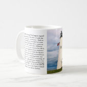 Bäcker-Insel-Leuchtturm, Massachusetts-Tasse Kaffeetasse (Vorderseite Links)