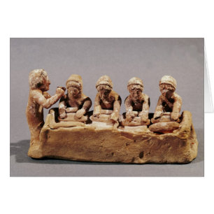 Bäcker knacken Teig auf Thebes