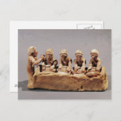 Bäcker knacken Teig auf Thebes Postkarte (Vorne/Hinten)