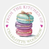 Bäcker Konditor Kekse Lebensmittel Etikett Aufkleb Runder Aufkleber (Vorderseite)