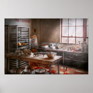 Bäcker - Küche - Die kommerzielle Bäckerei Poster