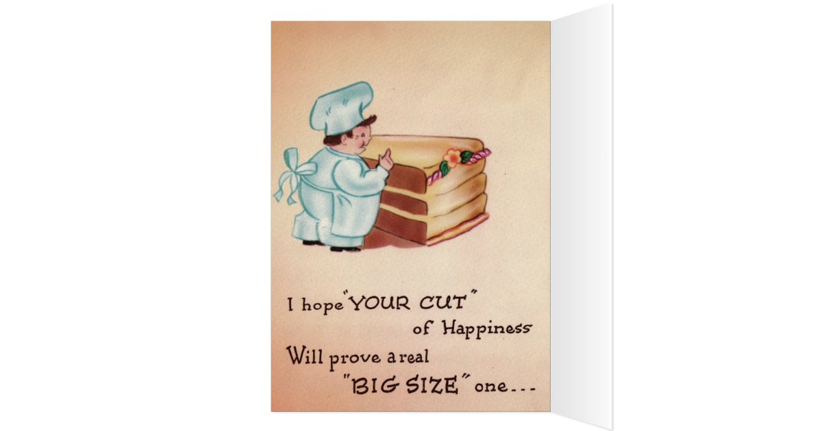 BäckerKuchenGeburtstagsKarte Grußkarte Zazzle