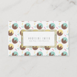 Bäcker-Kuchen-Pop-Kuchen-Dekorateur Visitenkarte