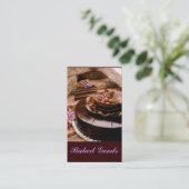Bäcker-Kuchen-Trüffel Visitenkarte (Stehend Vorderseite)