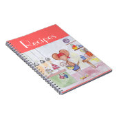 Bäcker-Mäuserezept-Notizbuch Notizblock (Rechte Seite)