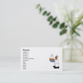 Bäcker mit Brot Visitenkarte (Stehend Vorderseite)