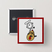 Bäcker mit Nudelholz Button (Vorne & Hinten)