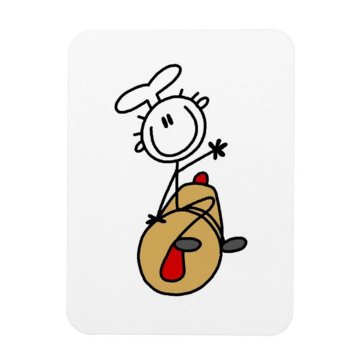 Bäcker mit Nudelholz Magnet (Vertikal)