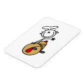 Bäcker mit Nudelholz Magnet (Linke Seite)