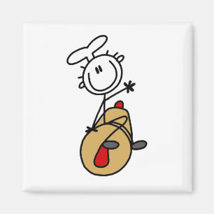 Bäcker mit Nudelholz T-Shirts und Geschenke Magnet