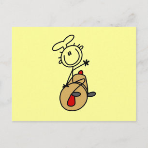 Bäcker mit Nudelholz T-Shirts und Geschenke Postkarte