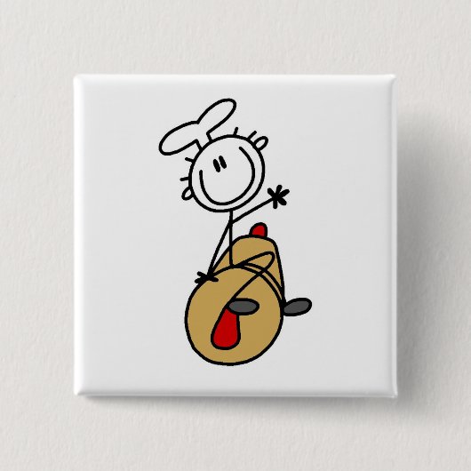 Bäcker mit Rollen-Button-T-Shirts und Geschenken Button (Vorderseite)