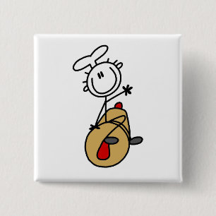 Bäcker mit Rollen-Button-T-Shirts und Geschenken Button