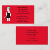 Bäcker mit Roller-Button Visitenkarte (Vorne/Hinten)