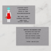 Bäcker mit Roller-Button Visitenkarte (Vorne/Hinten)