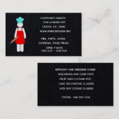 Bäcker mit Roller-Button Visitenkarte (Vorne/Hinten)