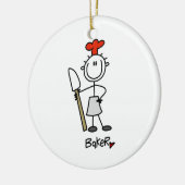 Bäcker mit Scraper Keramikornament (Links)