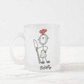 Bäcker mit Teigschaber Mattglastasse (Links)