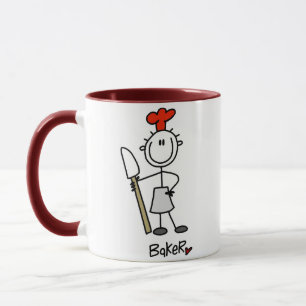 Bäcker mit Teigschaber Tasse