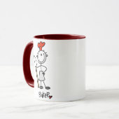 Bäcker mit Teigschaber Tasse (Vorderseite Links)