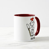 Bäcker mit Teigschaber Tasse (VorderseiteRechts)