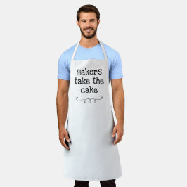 Bäcker nehmen den Kuchen Funny Apron Schürze