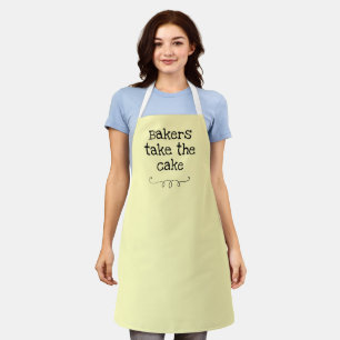Bäcker nehmen den Kuchen Funny Apron Schürze