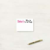 Bäcker Post ihre Post-it Klebezettel (Auf Schreibtisch)