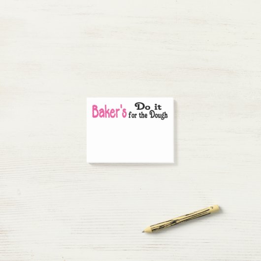 Bäcker Post ihre Post-it Klebezettel (Auf Schreibtisch)