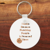 Bäcker-Spaß: Ich backe, weil ich Leute punschiere Schlüsselanhänger (Vorderseite)