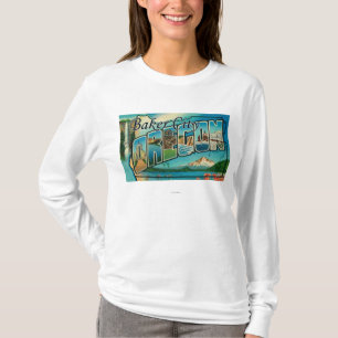 Bäcker-Stadt, Oregon - große Buchstabe-Szenen T-Shirt