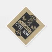 Bäcker und Backwaren Serviette (Ecke)