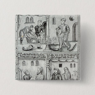 Bäcker von York, A.D, 1595-96 Button