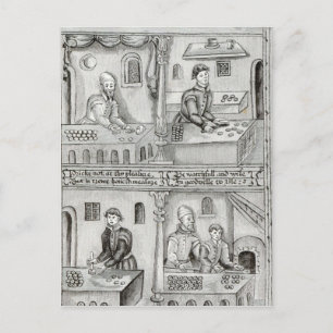 Bäcker von York A.D., 1595-96 Postkarte