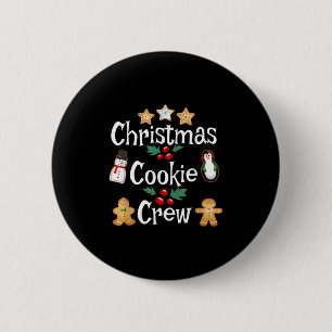 Bäcker Weihnachts-Cookie Crew Familienbackteam Ho Button