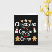 Bäcker Weihnachts-Cookie Crew Familienbackteam Ho Karte (Gelbe Blume)