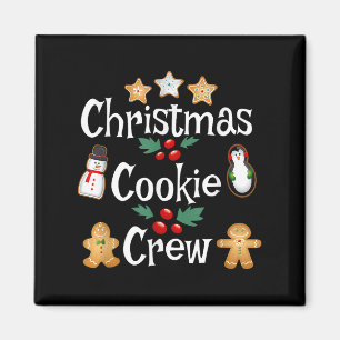 Bäcker Weihnachts-Cookie Crew Familienbackteam Ho Magnet