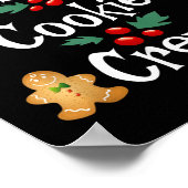 Bäcker Weihnachts-Cookie Crew Familienbackteam Ho Poster (Ecke)