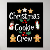 Bäcker Weihnachts-Cookie Crew Familienbackteam Ho Poster (Vorne)
