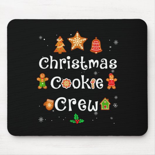 Bäcker Weihnachtsplätzchen Crew Familie Backteam H Mousepad (Vorne)