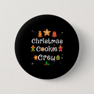 Bäcker Weihnachtsplätzchen Crew Familienbackteam H Button