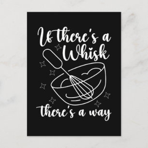Bäcker, wenn es ein Whisk Backbäckerei Koch Kuchen Feiertagspostkarte