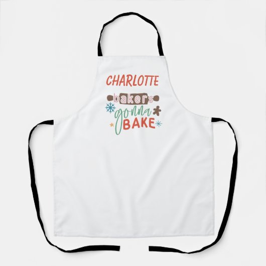 Bäcker werden backen! schürze (Vorderseite)