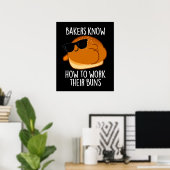Bäcker wissen, wie sie ihre Brötchen backpuppen kö Poster (Heimbüro)