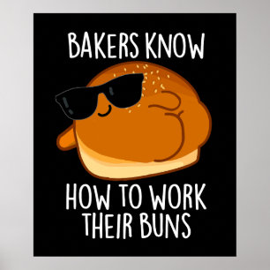Bäcker wissen, wie sie ihre Brötchen backpuppen kö Poster
