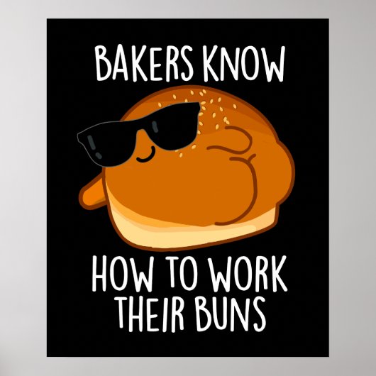 Bäcker wissen, wie sie ihre Brötchen backpuppen kö Poster (Vorne)