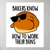 Bäcker wissen, wie sie ihre Brötchen backpuppen kö Poster (Vorne)