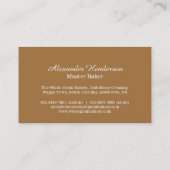 Bäckerbäckereiweizen-Korn-Visitenkarten Visitenkarte (Rückseite)