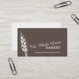 Bäckerbäckereiweizenkorn-Braun-Visitenkarten Visitenkarte